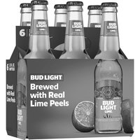 Bud Light Lime Beer - 6 Pack Bottles, 72 Fluid ounce