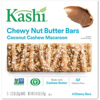 Kashi Coconut Cashew Macaroon Chewy Nut Butter Bars, 6.15 oz, 6.15 Ounce