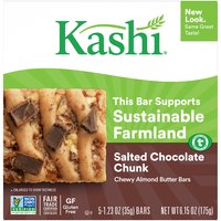 Kashi Salted Chocolate Chunk Chewy Almond Butter Bars, 1.23 oz, 5 count