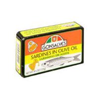 Gonsalves Sardines In Olive Oil, 4 oz