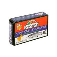 Gonsalves Skin/Boneless Sardines, 4 oz