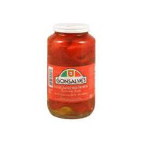 Gonsalves Sweet Red Peppers - Sliced, 32 fl oz