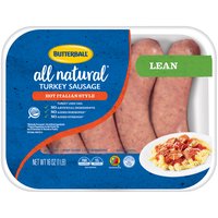 Butterball Lean Hot Italian Style Turkey Sausage, 16 oz