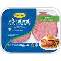 Butterball Fresh 93%/7% Lean Turkey Burgers