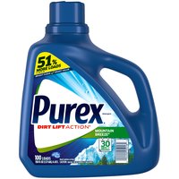 Purex Dirt Lift Action Mountain Breeze, Detergent, 150 Fluid ounce