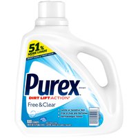 Purex Dirt Lift Action Free & Clear, Detergent, 150 Fluid ounce
