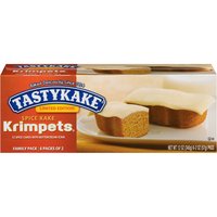 Tastykake Spice Kake Krimpets Seasonal Edition, 2 oz, 6 count
