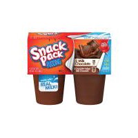 Snack Pack Pudding, Milk Chocolate and Chocolate Fudge & Milk Chocolate, 13 Ounce
