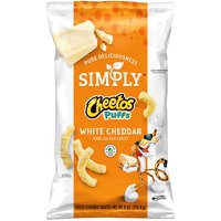 Simply Cheetos Puffs White Cheddar Cheese Flavored Snacks, 8 oz