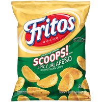 Fritos Scoops! Spicy Jalapeño Flavored Corn Chips, 9 1/4 oz