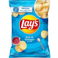 Lay's Salt & Vinegar Potato Chips, 2.63 Ounce