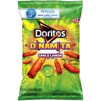 Doritos Dinamita Rolled Tortilla Chips, Chile Limón Flavored, 4 Ounce