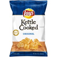 Lay's Kettle Cooked Potato Chips, Original, 8 Ounce