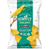 Tostitos Simply Organic Yellow Corn Tortilla Chips with Sea Salt, 8 1/4 oz, 8.25 Ounce