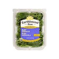 Earthbound Farm Organic, Spinach + Arugula, 5 Ounce