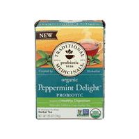 Traditional Medicinals Organic Peppermint Delight Probiotic Herbal Tea, 16 count, .85 oz