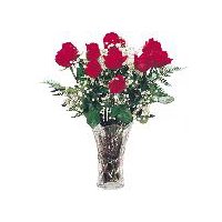 The Floral Shoppe Dozen Roses in Vase, 1 each