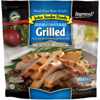 John Soules Foods Chicken Breast Strips with Rib Meat - Grilled, 16 oz