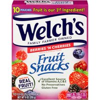 Welch's Berries 'n Cherries, Fruit Snacks, 9 Ounce