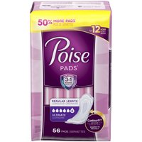 Poise Fresh Protection Ultimate Regular Pads, 56 count