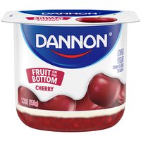 Dannon Cherry Fruit on the Bottom, Lowfat Yogurt, 5.3 Ounce