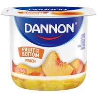 Dannon Fruit on the Bottom Peach Lowfat Yogurt, 5.3 oz