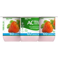 Activia Strawberry Nonfat Yogurt, 4 oz, 4 count