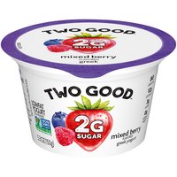 Two Good Mixed Berry Flavored Greek Lowfat Yogurt, 5.3 oz