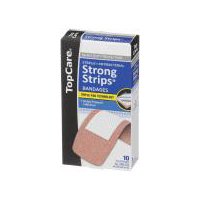 Top Care Strong Strips Bandages, 10 Each