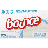 bounce Free & Gentle Dryer Sheets, 120 count, 120 Each