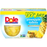 Dole Pineapple Paradise Tidbits, 4 oz, 4 count