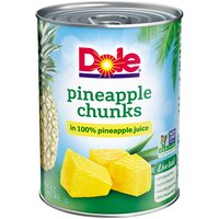 Dole Pineapple Chunks in 100% Pineapple Juice, 20 oz, 20 Ounce