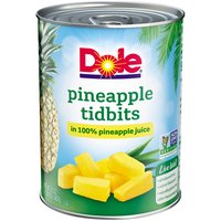 Dole Tidbits, Pineapple, 20 Ounce