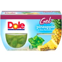 Dole Pineapple in Lime Gel, 4.3 oz, 4 count