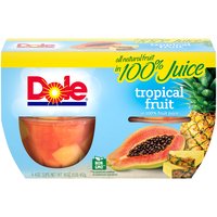 Dole Tropical Fruit in 100% Fruit Juice, 4 oz, 4 count