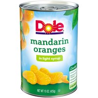 Dole Mandarin Oranges in Light Syrup, 15 oz