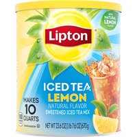 Lipton Lemon Iced Tea Mix, 25.1 Ounce