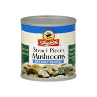 ShopRite Mushrooms - Pieces & Stems - No Salt Added, 4.5 Ounce