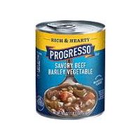 Progresso Rich & Hearty Savory Beef Barley Vegetable Soup, 18.6 Ounce