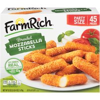 FarmRich Breaded Mozzarella Sticks Party Size, 45 count, 52 oz