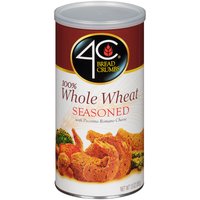4C 100% Whole Wheat Seasoned Bread Crumbs, 13 oz