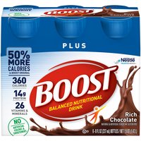 Boost Plus Nutritional Drink - Rich Chocolate, 48 fl oz, 48 Fluid ounce