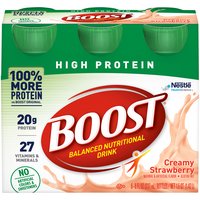 Boost High Protein Nutritional Drink - Creamy Strawberry, 48 fl oz
