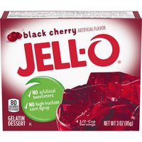 Jell-O Black Cherry Gelatin Dessert, 3 Ounce