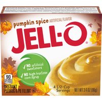 Jell-O Pumpkin Spice Instant Pudding & Pie Filling Mix, 3.4 oz