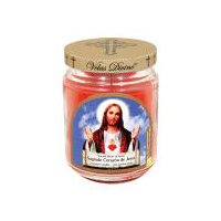 Star Candle Sacred Heart Of Jesus Scented Prayer Candle, 18 each