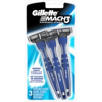 Gillette Mach3 Disposable Razors, 3 count