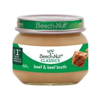 Beech-Nut Beef + Beef Broth Baby Food, Stage 1, From About 4 Months, 2.5 oz, 2.5 Ounce