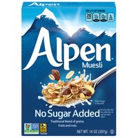 Alpen No Sugar Added Swiss Style Muesli Cereal, 14 Ounce