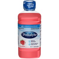 Pedialyte Electrolyte Solution Strawberry, 33.8 Fluid ounce